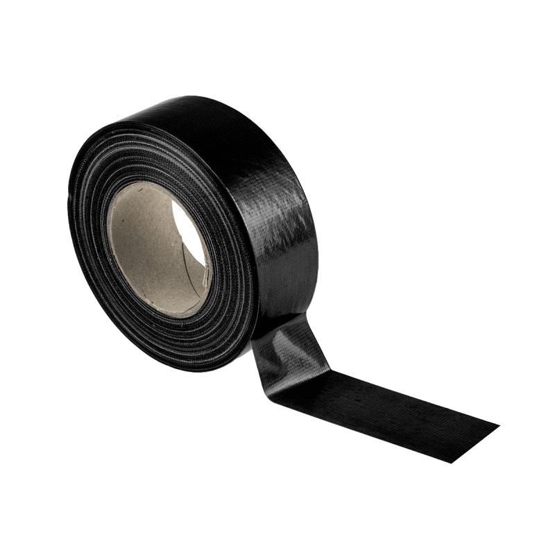1 pcs - RS PRO Duct Tape, 50m x 50mm, Black, Gloss Finish