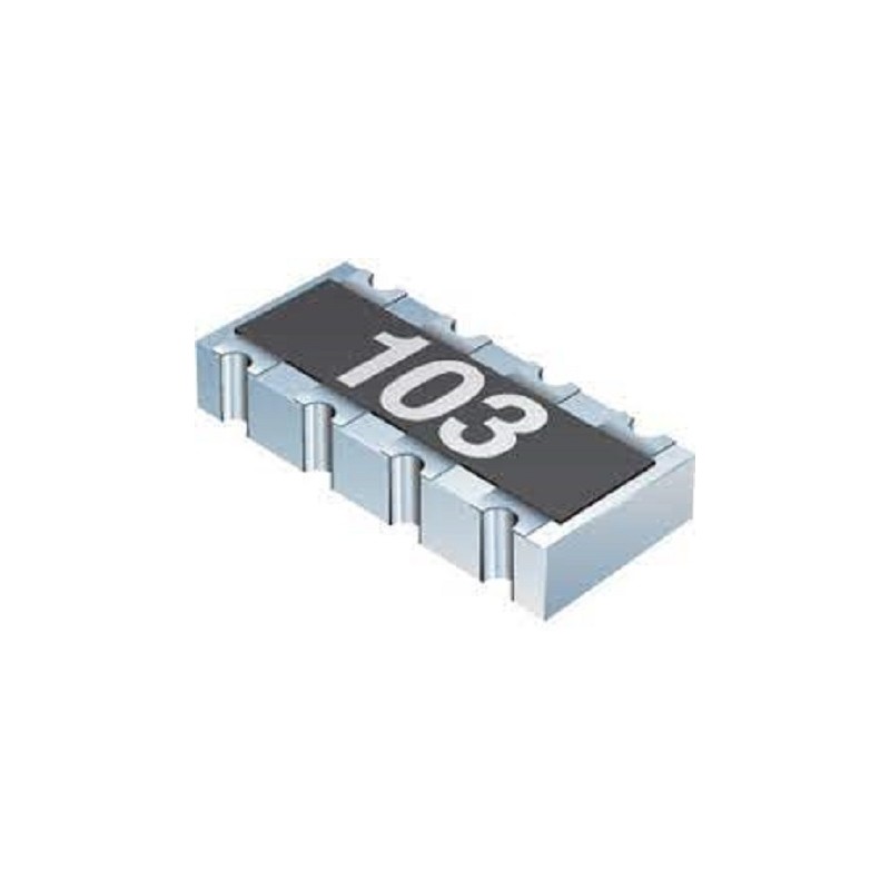 100 pcs - CAT16A-2002F4LF Bourns 20kΩ Resistor Array, 4 Resistors, 0.25W total, 1206 (3216M), Concave