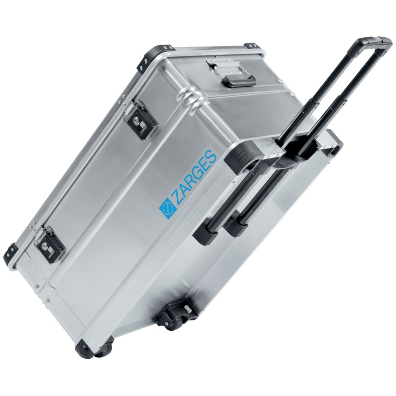 1 pcs - Zarges K 424 XC Waterproof Metal Equipment case With Wheels, 800 x 500 x 385mm