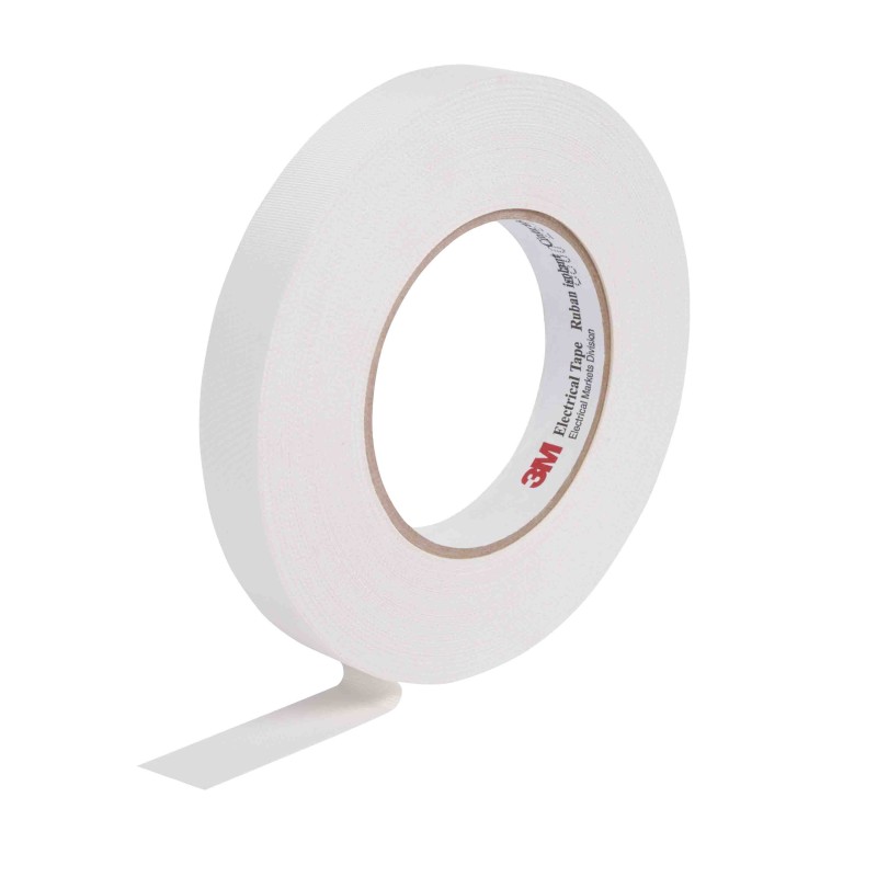 1 pcs - 3M Scotch 27 Cloth Tape, 55m x 9mm, White, Glass Finish