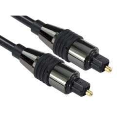 1 pcs - RS PRO Male TOSlink to Male TOSlink Optical Audio Cable, 2m
