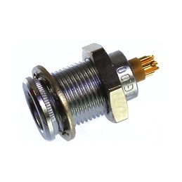 1 pcs - Lemo Circular Connector, 5 Contacts, Panel Mount, M7 Connector, Socket, Female, IP50, 00 B Series