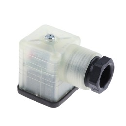 1 pcs - Hirschmann GDML 2P+E DIN 43650 A, Female Solenoid Valve Connector, with Indicator Light, 48 V ac/dc Voltage
