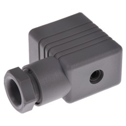 1 pcs - Hirschmann GM 2P+E DIN 43650 B, Female Solenoid Valve Connector, 250 V Voltage