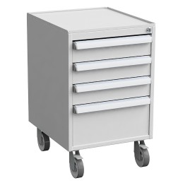 1 pcs - Treston 3 Drawer Unit, Steel, 700mm x 450mm x 520mm, Grey