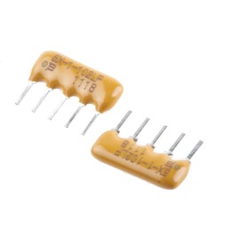 150 pcs - 4605X-101-102LF Bourns, 4600X 1kΩ ±2% Bussed Resistor Array, 4 Resistors, 0.63W total, SIP, Through Hole