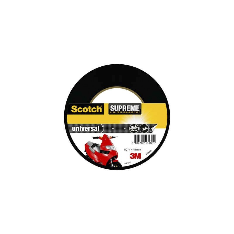 1 pcs - 3M Scotch SUPREME Scotch 2903 Duct Tape, 50m x 48mm, Black