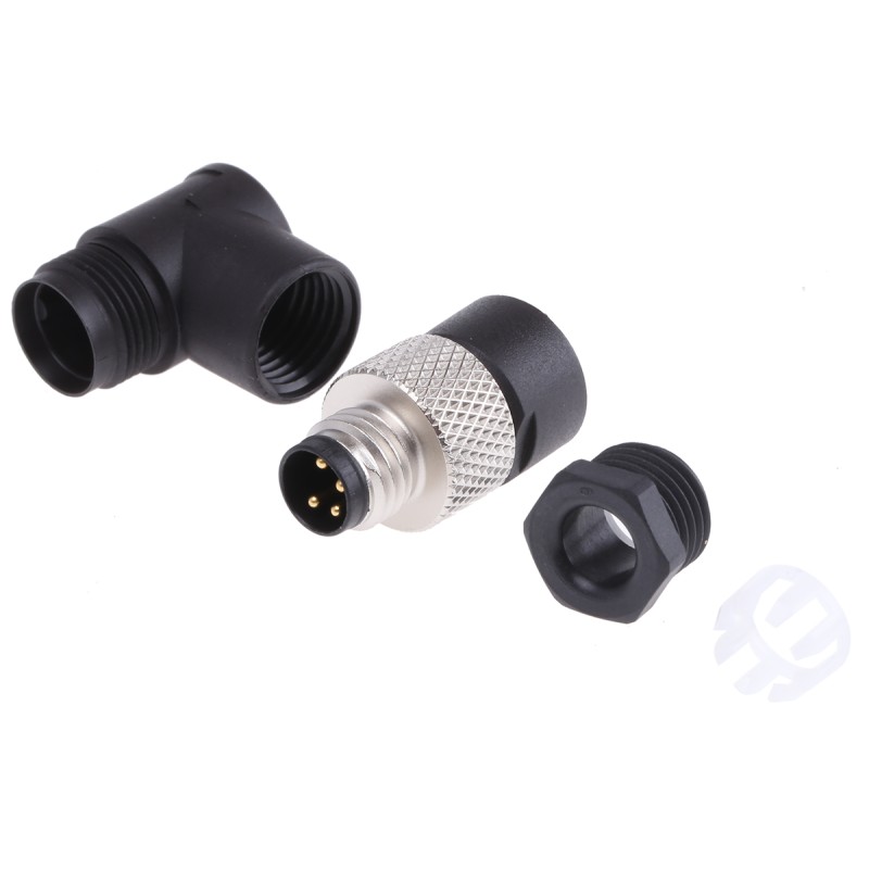 1 pcs - binder Circular Connector, 4 Contacts, Cable Mount, M8 Connector, Plug, Male, IP67, 768 Series