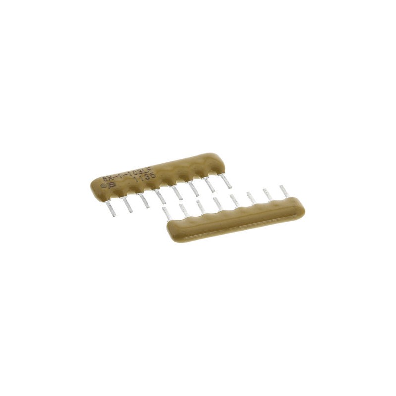 150 pcs - 4608X-101-473LF Bourns, 4600X 47kΩ ±2% Bussed Resistor Array, 7 Resistors, 1W total, SIP, Through Hole