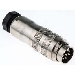 1 pcs - binder Circular Connector, 6 Contacts, Cable Mount, Miniature Connector, Plug, Male, IP67, 423 Series