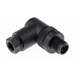 100 pcs - Hirschmann Circular Connector, 4 Contacts, Cable Mount, M12 Connector, Plug, Male, IP67, E Series