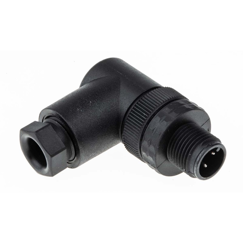 100 pcs - Hirschmann Circular Connector, 4 Contacts, Cable Mount, M12 Connector, Plug, Male, IP67, E Series