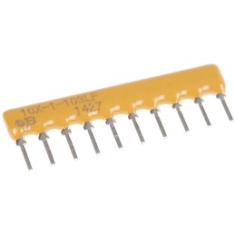150 pcs - 4610X-101-103LF Bourns Bussed Resistor Network 10kΩ ±2% 9 Resistors, 1.25W Total, SIP package 4600X Through Hole