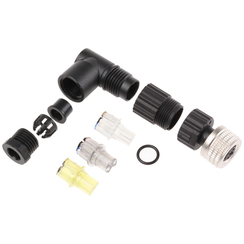 100 pcs - Hirschmann Circular Connector, 3 Contacts, Cable Mount, M8 Connector, Socket, Female, IP67, E Series