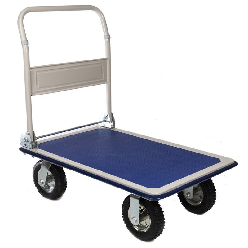1 pcs - RS PRO Foldable Flatbed Steel Platform Trolley, 956 x 608 x 907mm, 300kg Load