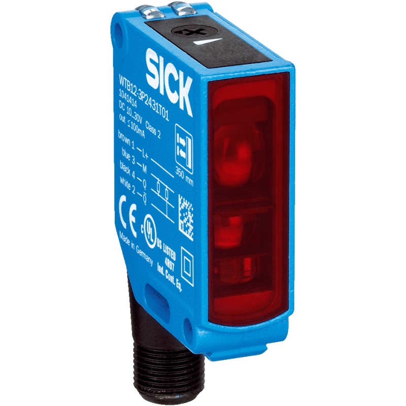 1 pcs - Sick Retroreflective Photoelectric Sensor, Block Sensor, 4 m Detection Range