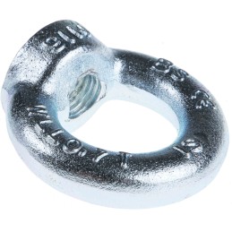 1 pcs - RS PRO Carbon Steel Eye Nut, M16 Thread, 35mm Internal Eye Diameter, 63mm Outer Eye Diameter, 0.7t Load