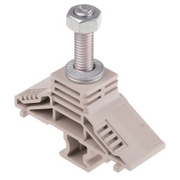 1 pcs - Weidmuller WF 8/32 Series Dark Beige Feed Through Terminal Block, 50mm², Single-Level, Screw Termination