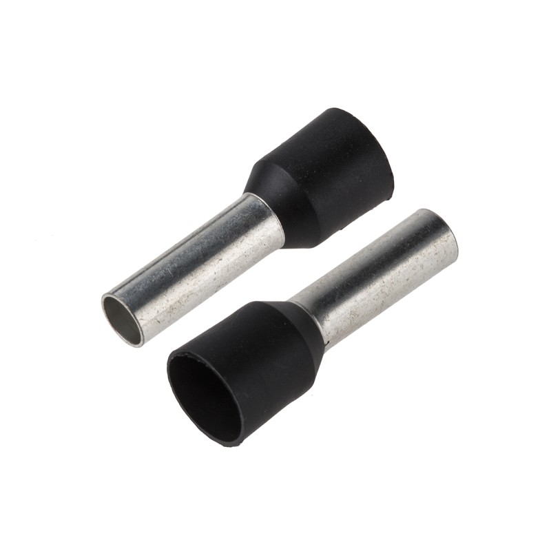 100 pcs - JST, GWE Insulated Crimp Bootlace Ferrule, 12mm Pin Length, 5.8mm Pin Diameter, 16mm² Wire Size, Green