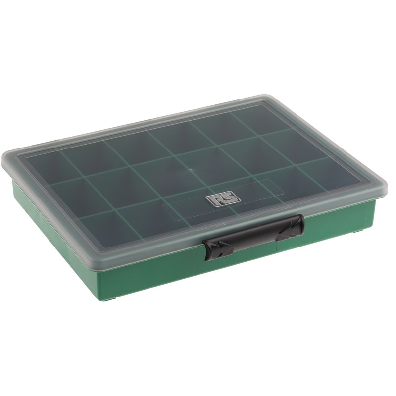 1 pcs - Raaco 18 Cell Green PP Compartment Box, 43mm x 240mm x 195mm