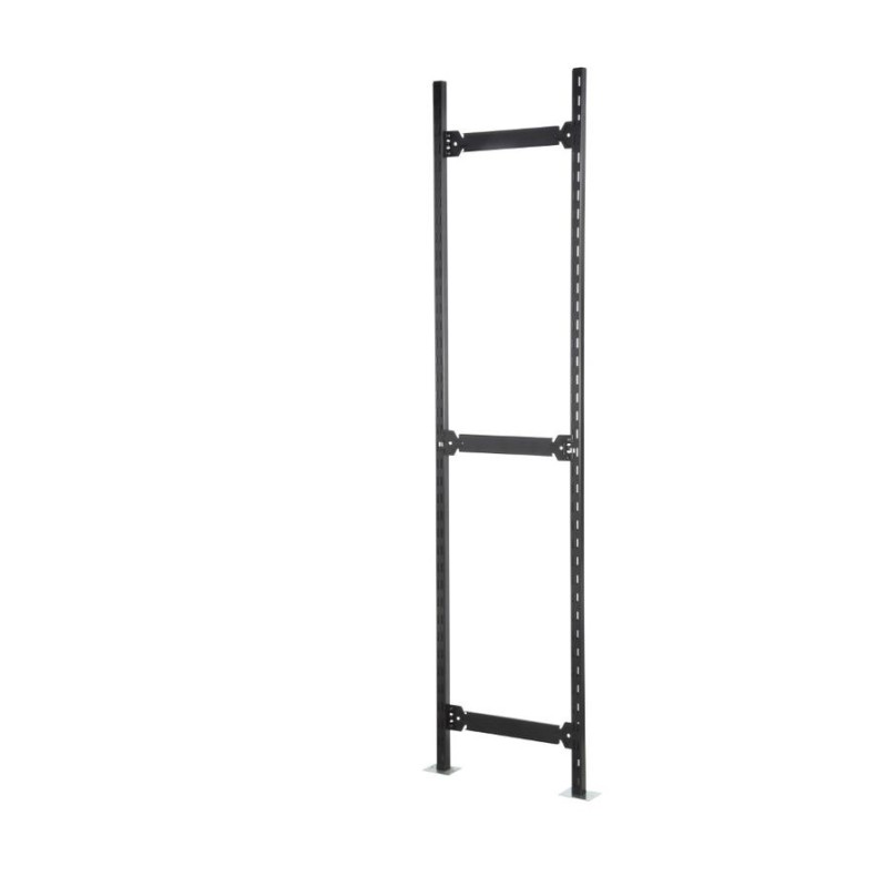 1 pcs - Toprax Black 4 Shelf Steel Long Span Shelving System, 2000mm x 1780mm, 400mm
