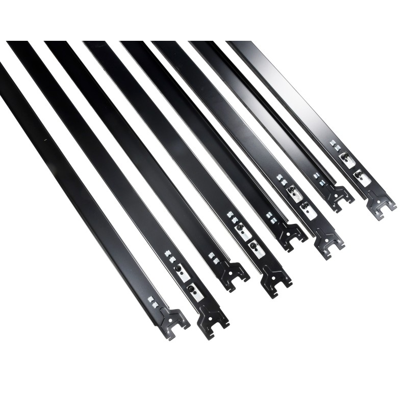 1 pcs - Toprax Black Steel Long Span Shelving System x 1740mm