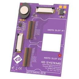 1 pcs - 4D Systems MOTG AC2 Interface Board with 2 MOTG Slots for gen4 LCD Displays
