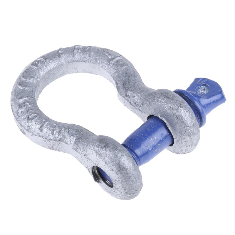 1 pcs - RS PRO Bow Shackle, Zinc Plated Steel, 0.5t