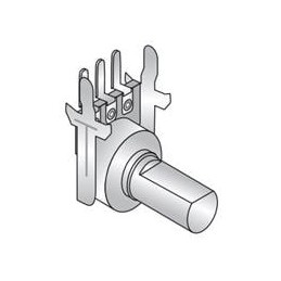 10 pcs : RV120DF-20-15A-B5K - Potentiometers Linear D-Shaft 5K PC Mount
