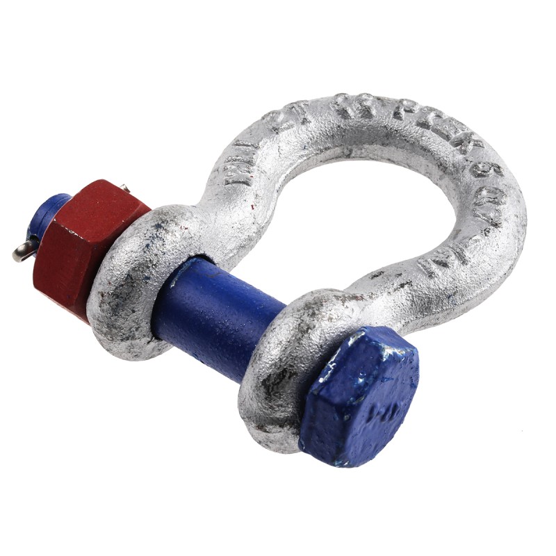 1 pcs - RS PRO Bow Shackle, Zinc Plated Steel, 2t