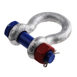 1 pcs - RS PRO Bow Shackle, Zinc Plated Steel, 2t