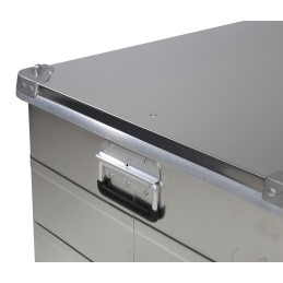 1 pcs - RS PRO Waterproof Metal Equipment case, 410 x 780 x 585mm