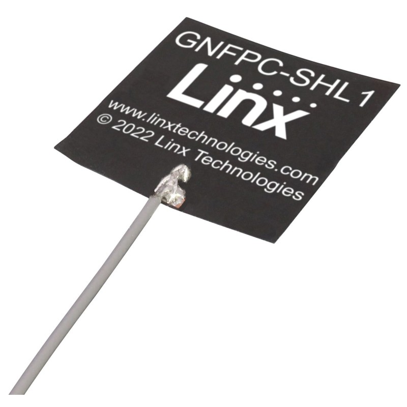 100 pcs - Linx ANT-GNFPC-SHL1100UF Square Omnidirectional GPS Antenna with U.FL Connector, GNSS