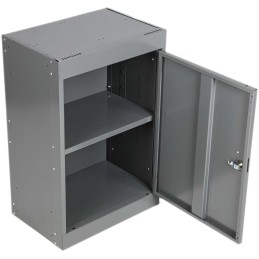 1 pcs - RS PRO 1 Door Steel Grey Tool Locker, 684 mm x 450 mm x 300mm