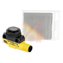 1 pcs - Banner Retroreflective Photoelectric Sensor, Barrel Sensor, 100 mm - 10 m Detection Range