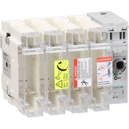 1 pcs - Schneider Electric Fuse Switch Disconnector, 4 Pole, 100A Max Current, 100A Fuse Current