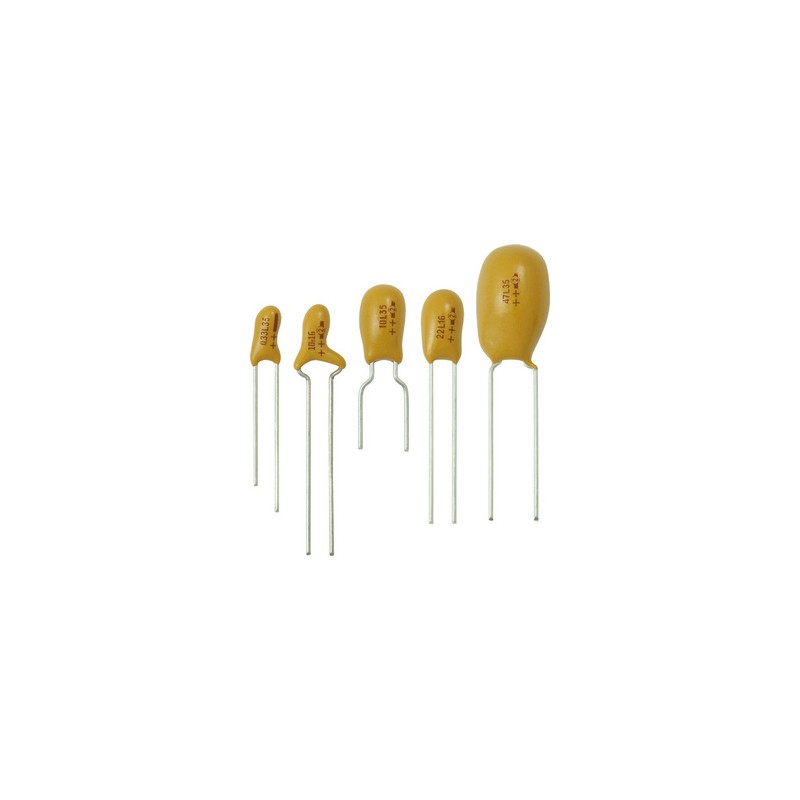 10 pcs - Vishay 33μF Tantalum Capacitor 10V dc
