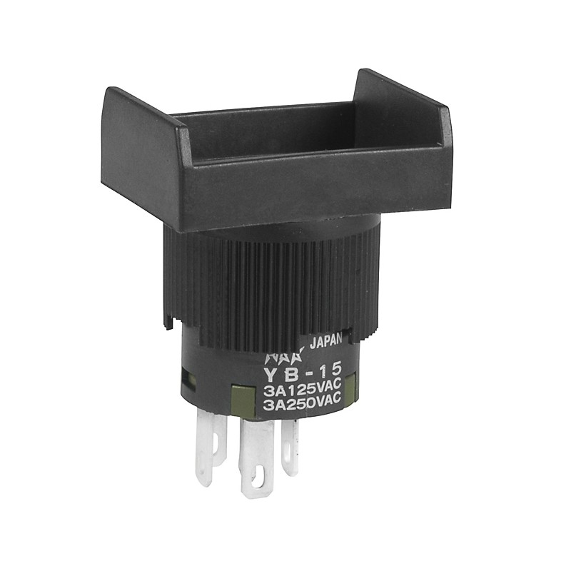 1 pcs - NKK Switches Push Button Switch, On-(On), Panel Mount, 15mm Cutout, SPDT, IP65