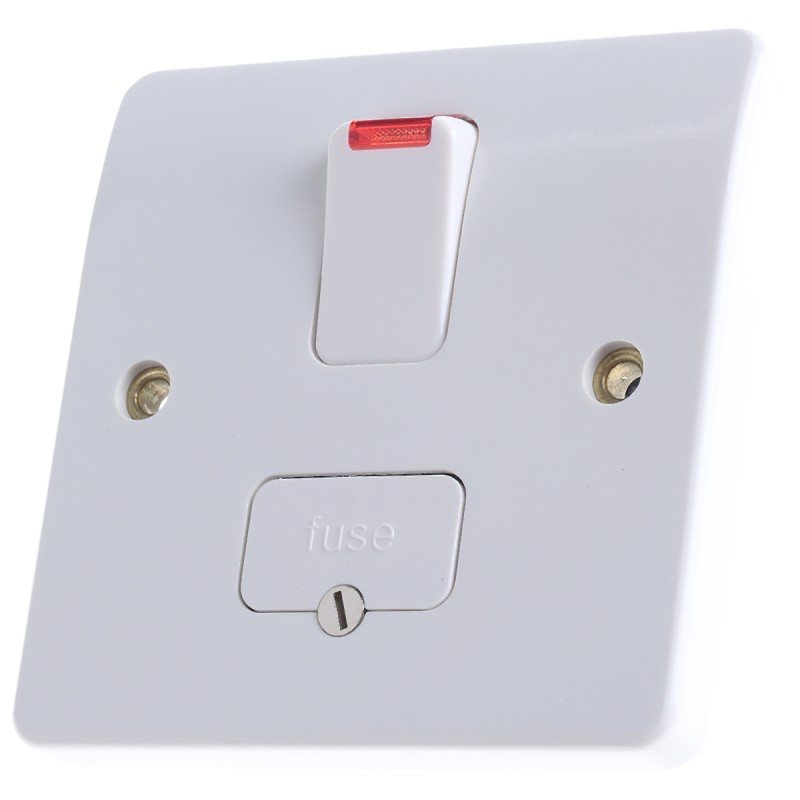 1 pcs - MK Electric 13A, 1 Gang Switched Fused Spur