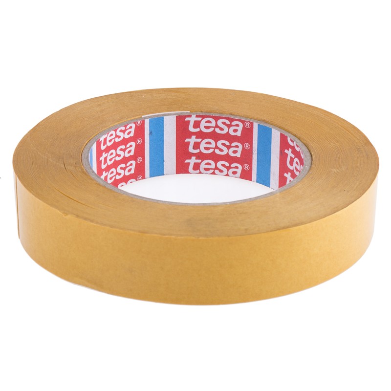 1 pcs - Tesa 4959 White Double Sided Cloth Tape, 0.12mm Thick, 7.5 N/cm, Non-Woven Backing, 25mm x 50m