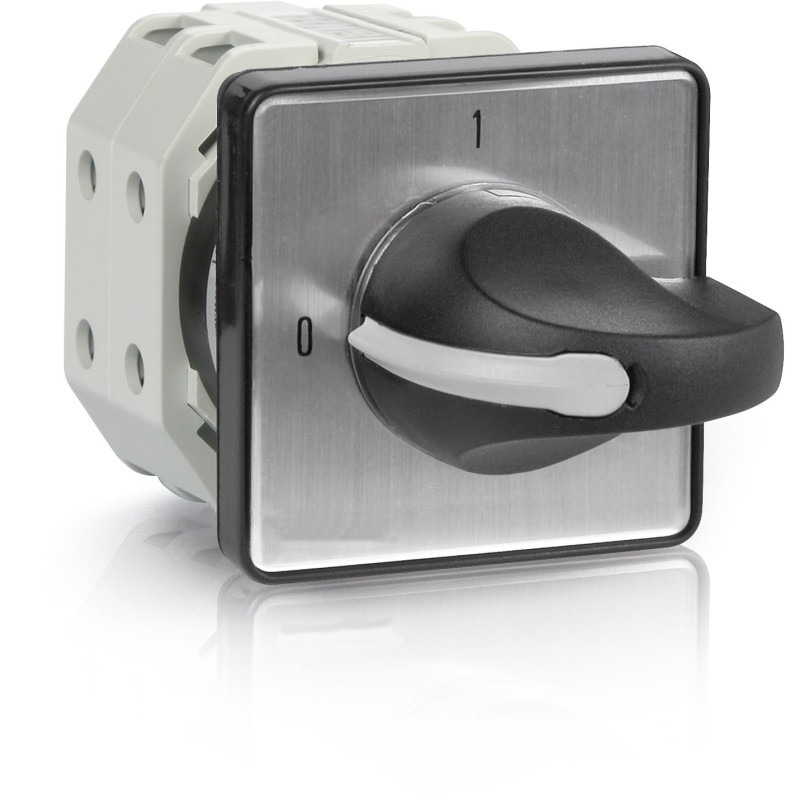 1 pcs - RS PRO, DP 2 Position 90° Rotary Cam Switch, 500V ac, 25A, Knob Actuator