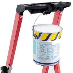 1 pcs - TUBESCA Fibreglass 4 steps Step Ladder, 0.92m platform height