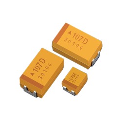 10 pcs - AVX 220μF Electrolytic Tantalum Capacitor 10V dc, TAJ Series