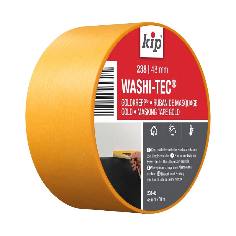 1 pcs - KIP 238-48 Gold Masking Tape 48mm x 50m