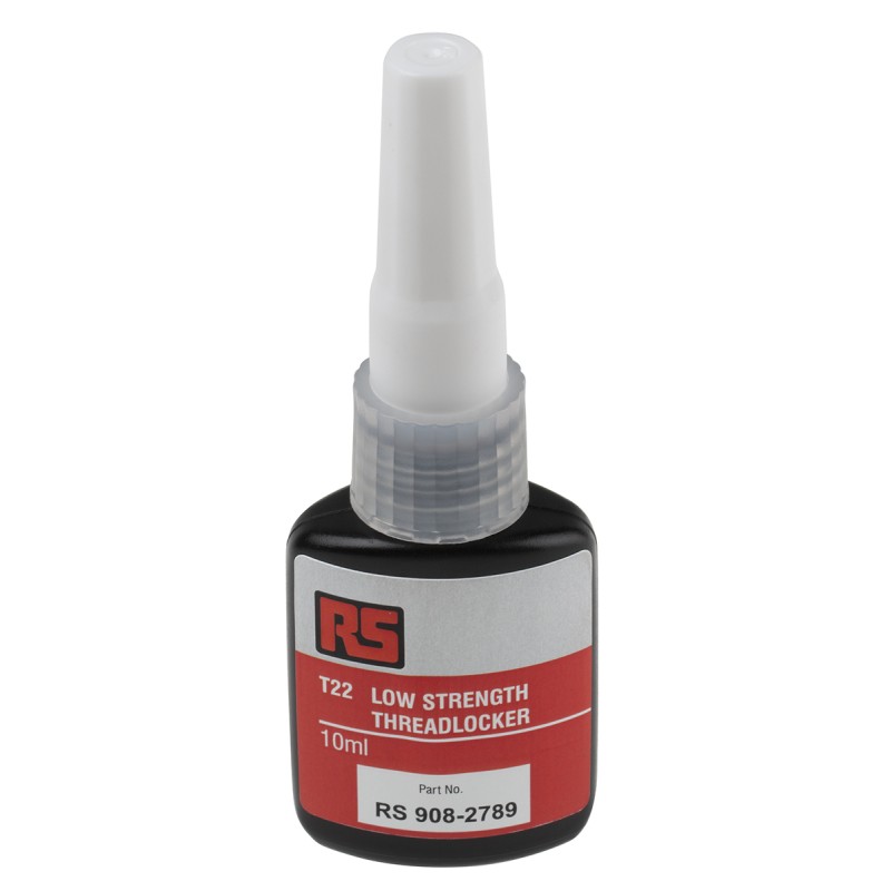 1 pcs - RS PRO T22 Purple Threadlocking Adhesive, 10 ml, 12 h Cure Time