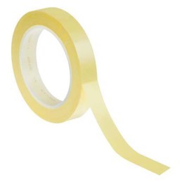 1 pcs - 3M Scotch 56 Yellow PET Electrical Tape, 15mm x 66m