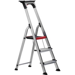1 pcs - RS PRO Aluminium 3 steps Step Ladder, 0.616m platform height, 1.244m open length
