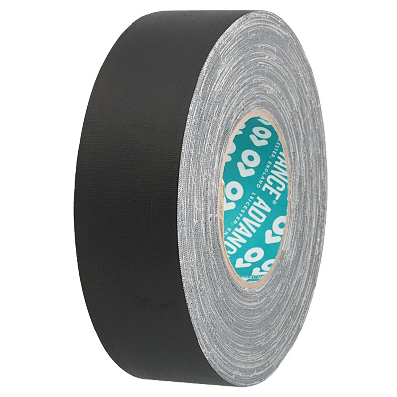 1 pcs - Advance Tapes AT160 Cloth Tape, 50m x 15mm, Black, Matt Finish