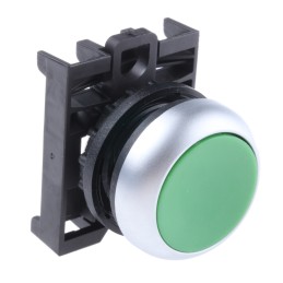 1 pcs - Eaton RMQ Titan M22 Series Green Maintained Push Button Head, 22mm Cutout, IP69K