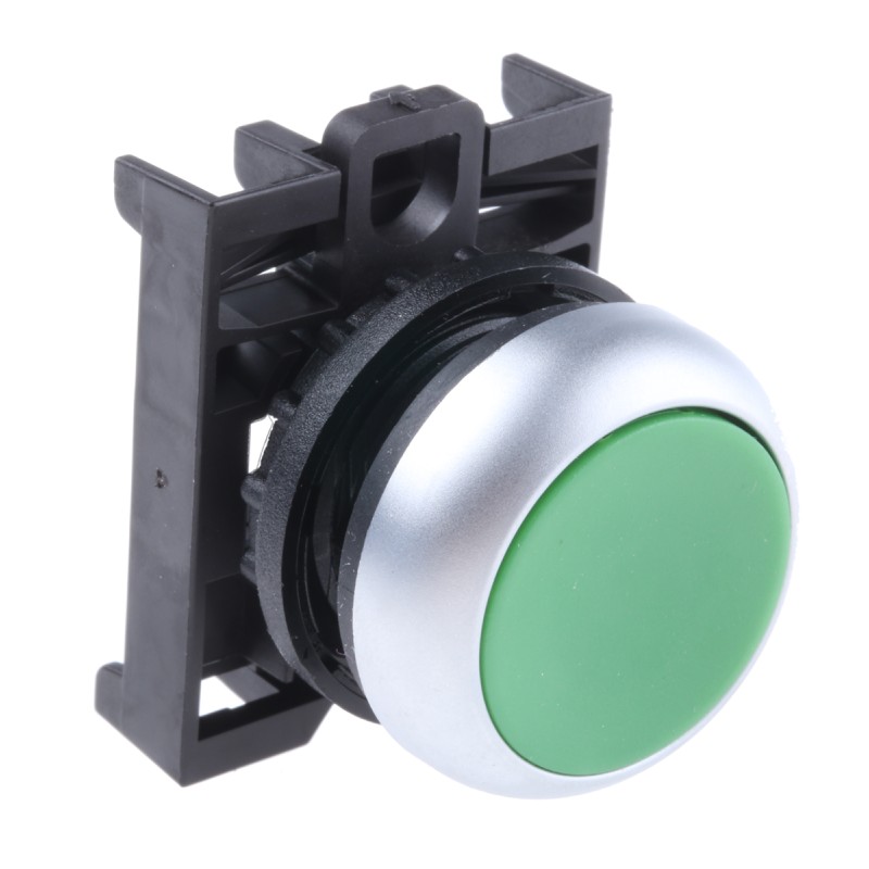 1 pcs - Eaton RMQ Titan M22 Series Green Maintained Push Button Head, 22mm Cutout, IP69K